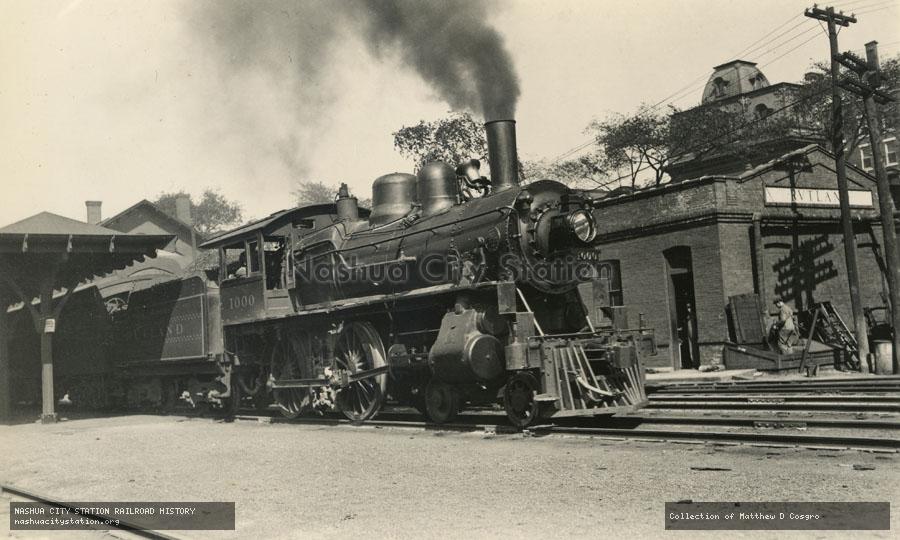 Postcard: Rutland Railroad #1000 at Rutland, Vermont